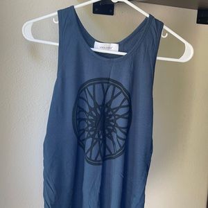 Soulcycle blue tank top, XS
